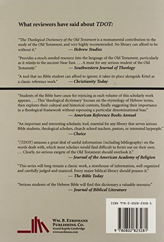 Theological Dictionary of the Old Testament, Vol. 4 by G. Johannes Botterweck