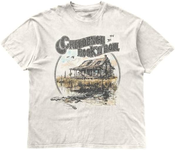 Creedence Clearwater Revival Unisex Adult Creedence Clearwater Revival Rock N Roll T-Shirt