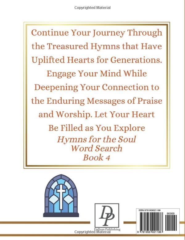 Hymns for the Soul Word Search Book 4 Large Print Puzzles A Christian Word Find: Sentimental, Relaxing, Bible Based, Religious Activity for Adults and Seniors by Erin Jamie