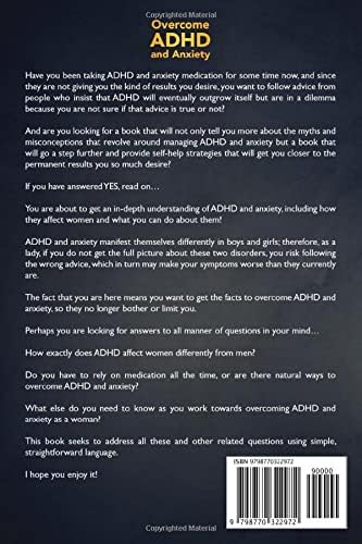 Overcome ADHD and Anxiety: Dealing with ADHD and Anxiety in Women by Sue Panciocco