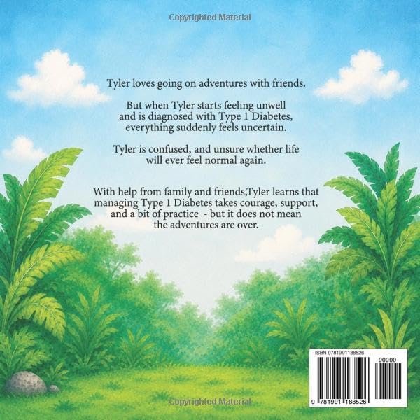 Tyler the Type 1 T-Rex: An Epic Story About a Dinosaur with Diabetes (Inspiring Type 1 Diabetes Books For Kids) by Josh Hall