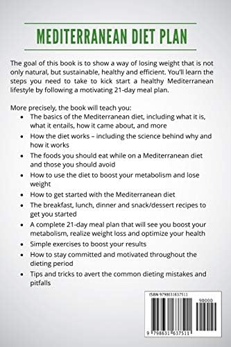 Mediterranean Diet Plan: The Beginner’s Guide for Healthy Eating to Weight Loss,Obesity Cure. Your 21-Day Meal Plan to Reset your Metabolism Code,Cookbook Diet by Patrick Paradox