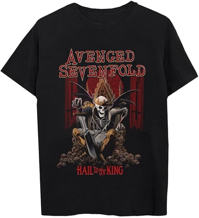 Avenged Sevenfold Unisex Adult Avenged Sevenfold Official Merch Hail to the King Tee