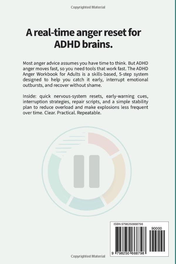 The ADHD Anger Workbook for Adults: A 5-Step Anger Management System to Catch It Early, Interrupt the Surge, and Repair Without Shame by The Therapy Corner