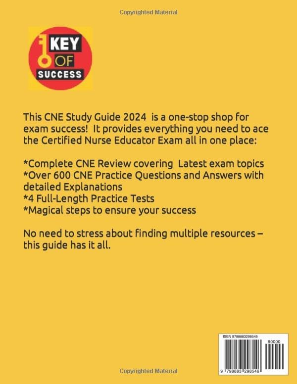 CNE Exam Prep Study Guide: All-in-One Certified Nurse Educator Review + 600 Practice Questions with In-Depth Explanations for the Certified Nurse Educator Exam (Includes 4 Full-Length Practice Tests) by Wesley S. Wilkins