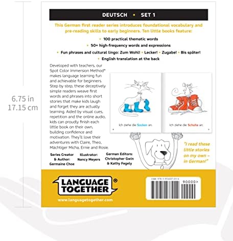 German for Kids: First Readers Box Set – 10 Beginning Readers with Online Audio | Build Confidence with German Words (Ages 3-8) by Language Together (German Edition) by Germaine Choe