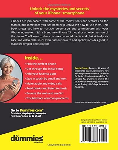 iPhone For Seniors For Dummies (For Dummies (Computer/Tech)) by Dwight Spivey