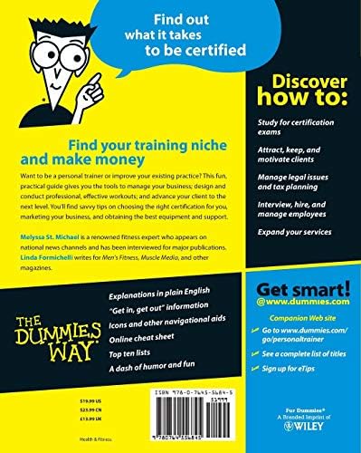 Becoming a Personal Trainer for Dummies (For Dummies Series) by Melyssa St. Michael