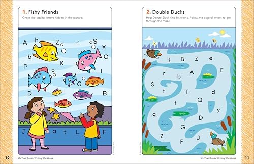 My First Grade Writing Workbook: 101 Games and Activities to Support First Grade Writing Skills by Kelly Malloy MS