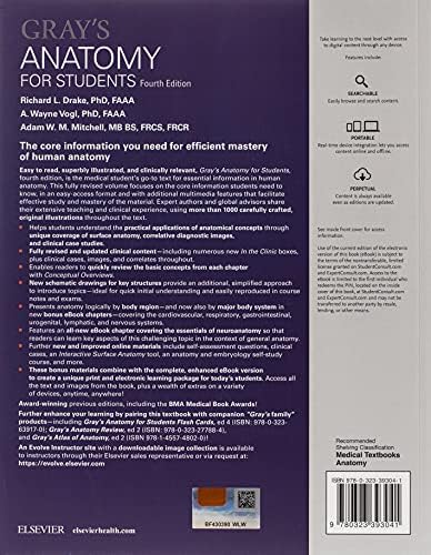 Gray's Anatomy for Students: With Student Consult Online Access by Richard L. Drake PhD