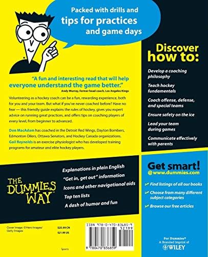 Coaching Hockey For Dummies (For Dummies Series) by Don MacAdam