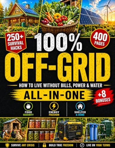 100% Off-Grid • The Ultimate Self-Sufficiency Bible: How to Grow, Build, and Protect Everything Your Family Needs for Long-Term Survival in Any Crisis - Without Prior Skills or Expensive Tools by Buck J. Carter