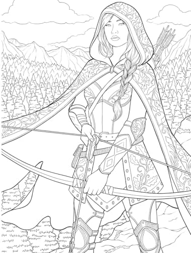 Fae: A Romantasy Coloring Book by Silvia Martin Aldana
