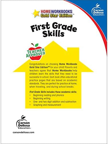 Carson Dellosa All the Skills for First Grade Workbook, Addition, Subtraction, Writing Practice, Phonics, and Reading for 1st Graders, Classroom or Homeschool Curriculum (Volume 4) by Carson Dellosa Education