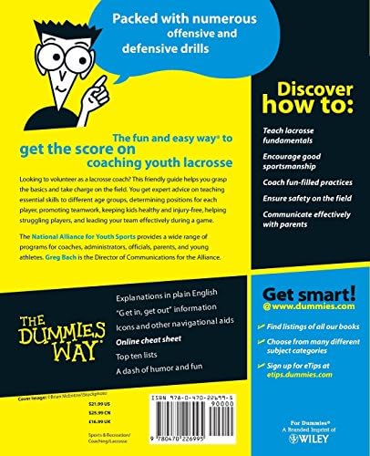 Coaching Lacrosse For Dummies (For Dummies Series) by National Alliance for Youth Sports