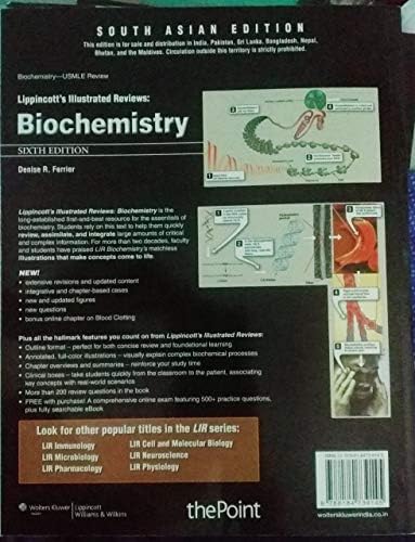 Lippincott’s Illustrated Reviews : Biochemistry, 6/e by Ferrier