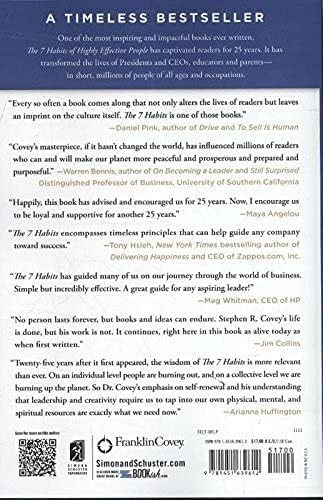 The 7 Habits of Highly Effective People: Powerful Lessons in Personal Change by Stephen R. Covey