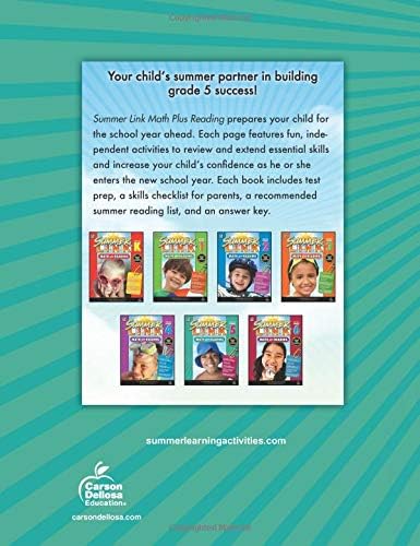 Math Plus Reading Workbook: Summer Before Grade 5 (Summer Link) by Brighter Child