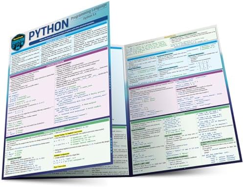 Python Programming Language: a QuickStudy Laminated Reference Guide by Robin Nixon