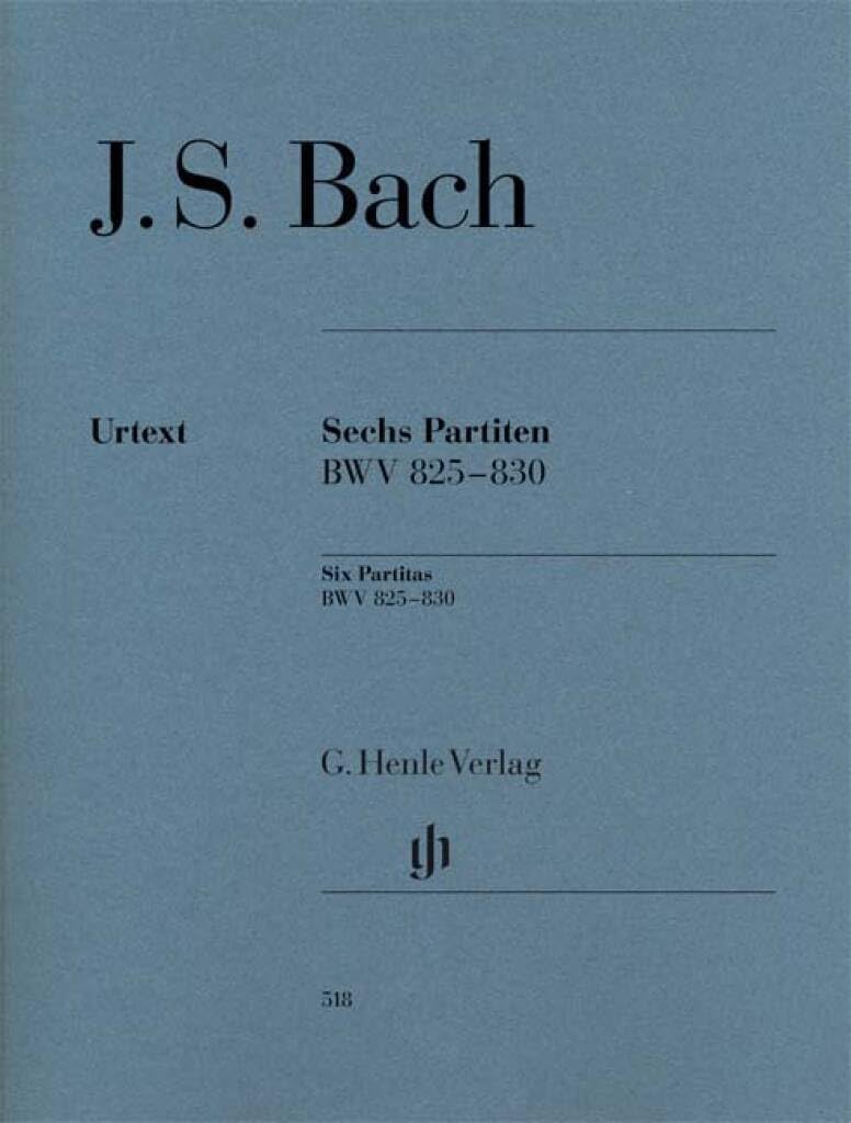 Bach Six Partitas BWV 825–830 Classic Piano Sheet Music | Complete Urtext Edition for Solo Piano | Baroque Keyboard Masterpieces for Advanced Pianists ... for Performance Use (Multilingual Edition) by Bach