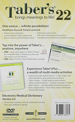 Taber's Cyclopedic Medical Dictionary by Tabers