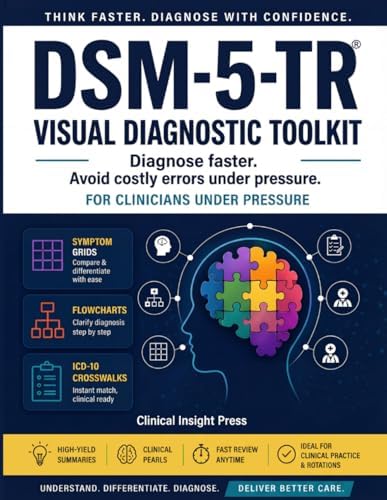 DSM-5-TR Visual Diagnostic Toolkit: A Fast-Access Clinical Guide to Think Through Diagnoses Faster, Avoid Costly Errors, and Make Confident Decisions Under Pressure by Clinical Insight Press