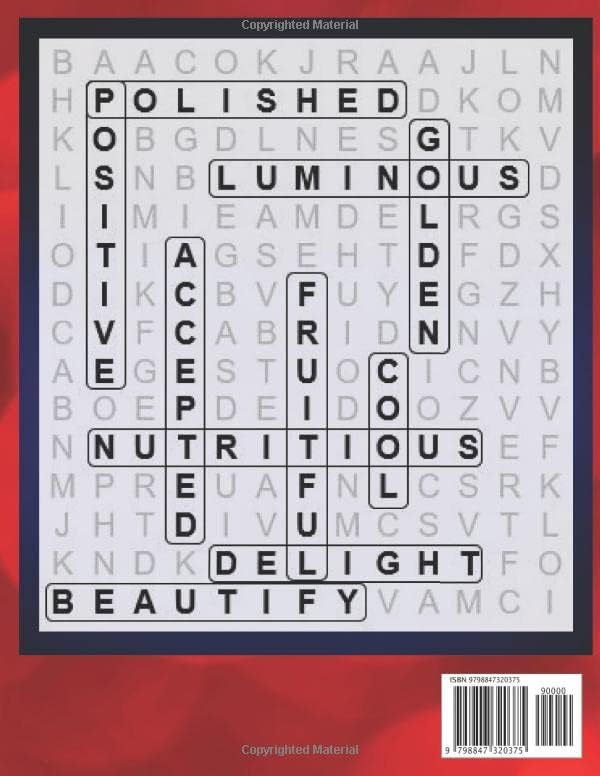 Extra Large Print Word Search Puzzles for Seniors: Easy Puzzles with Positive Words to Find, Very Big Font (32 Pt) Word Search for Seniors or Elderly by Panda Learners and Activity Books