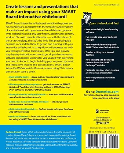 SMART Board Interactive Whiteboard For Dummies by Radana Dvorak
