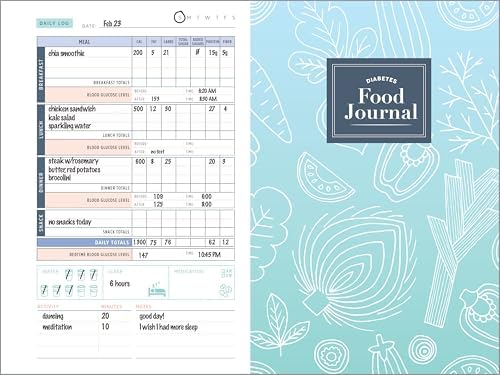 Diabetes Food Journal: A Daily Log for Tracking Blood Sugar, Nutrition, and Activity by Mila Clarke Buckley