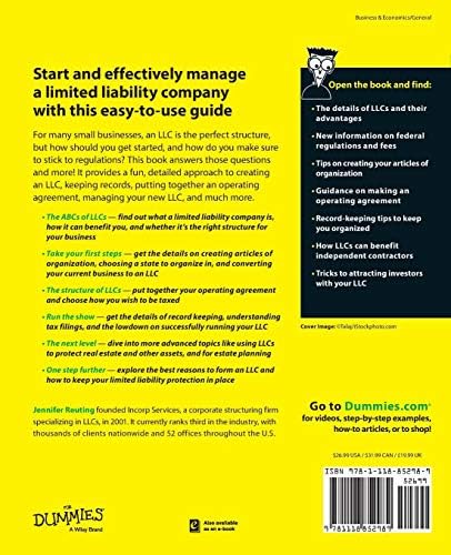 Limited Liability Companies For Dummies by Jennifer Reuting