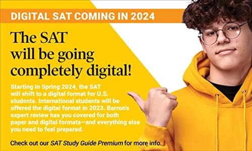 SAT Study Guide Premium, 2023: Comprehensive Review with 8 Practice Tests + an Online Timed Test Option (Barron's SAT Prep) by Brian W. Stewart M.Ed.