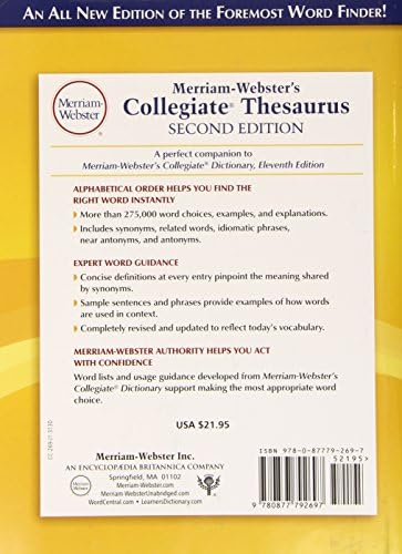 Merriam-Webster's Collegiate Thesaurus by Merriam-Webster