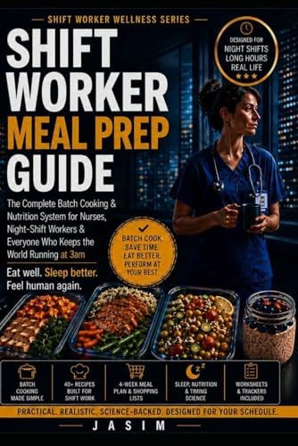 Shift Worker Meal Prep Guide: The Complete Batch Cooking & Nutrition System for Nurses, Night Shift Workers & Busy Professionals by Jasim k