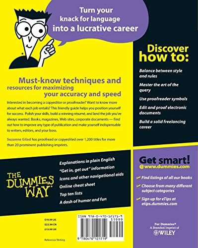 Copyediting and Proofreading For Dummies (For Dummies Series) by Suzanne Gilad