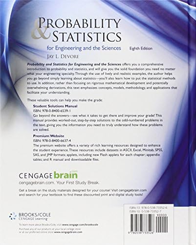 Probability and Statistics for Engineering and the Sciences by Jay L. Devore