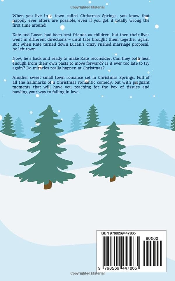 A Second Chance Christmas: Small Town Sweet Romance (Mistletoe Kisses) by Stella Wilkinson