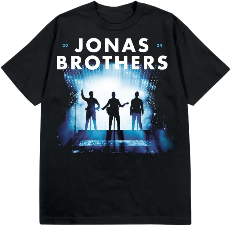 Jonas Brothers Unisex Adult Jonas Brothers Official Merch Live Photo 2024 T-Shirt