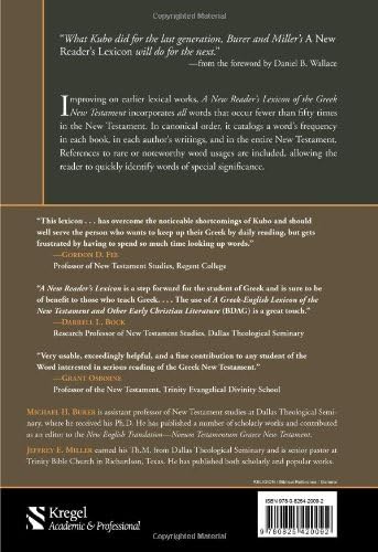 A New Reader's Lexicon of the Greek New Testament by Michael H. Burer