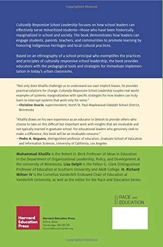 Culturally Responsive School Leadership (Race and Education) by Muhammad Khalifa
