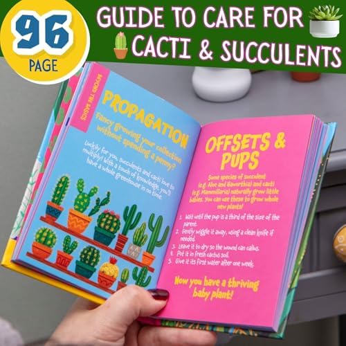 Prickly Guide: Caring For Cacti and Succulents Houseplant Guide by Bee Three Books