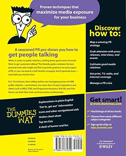 Public Relations For Dummies (For Dummies Series) by Eric Yaverbaum