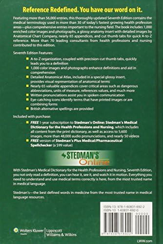 Stedman's Medical Dictionary for the Health Professions and Nursing by Stedman's