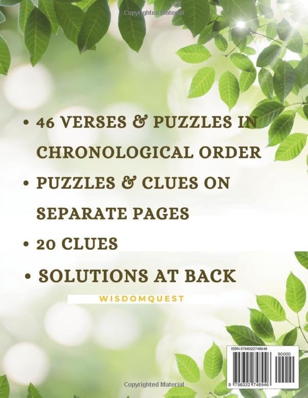 Jumbo Bible Verse Word Search For Seniors & Adults- 30 Font Size: Extra Large Print Puzzle Book For Men & Women- With Scriptures by WisdomQuest Press