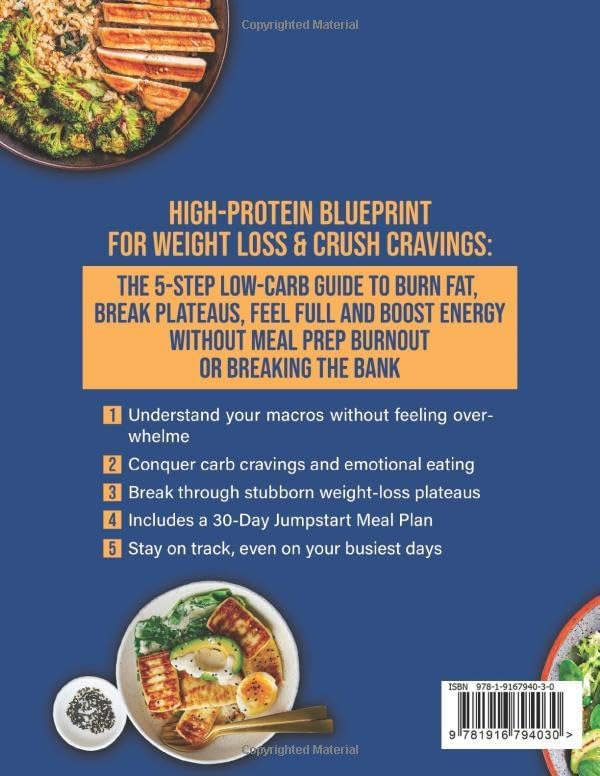 High-Protein Blueprint for Weight Loss & Crush Cravings: The 5-Step Low-Carb Guide to Burn Fat, Break Plateaus, Feel Full and Boost Energy Without Meal Prep Burnout or Breaking the Bank by Claire Weston