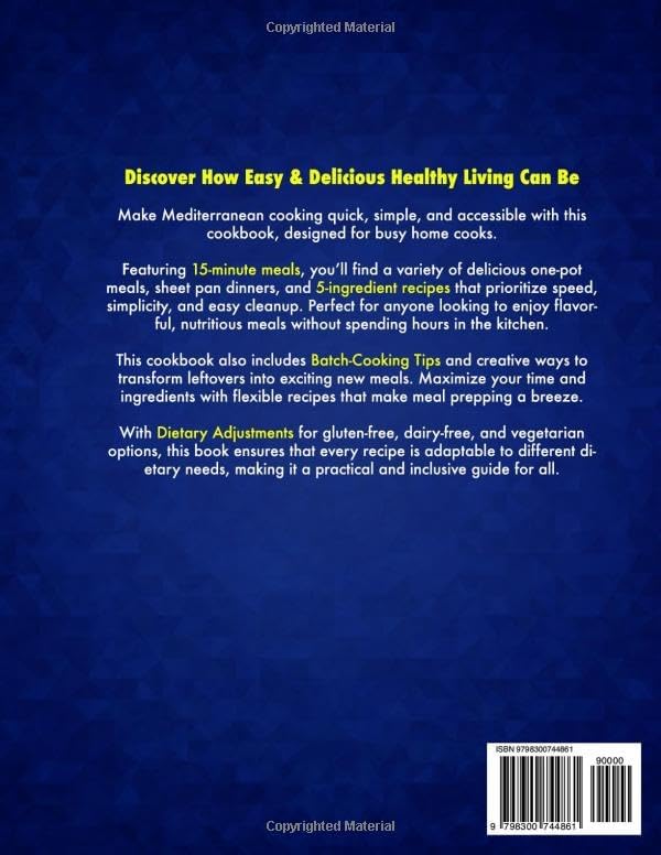 The Hassle-Free Mediterranean Diet Cookbook for Beginners: Budget-Friendly, Delicious 15-Minute Recipes for Two to Build a Healthier Lifestyle & Lose Weight While Enjoying Your Favorite Foods by Sophia Marino