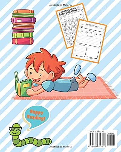 Summer Reading Challenge Journal for Kids Grades 1-4: Summer Learning Workbook to Help Prevent Summer Slide and Encourage Summer Reading for Grade 1, ... Reluctant Readers and Writers Girl reading by Creative Heart Press
