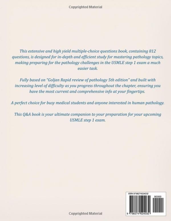 Rapid Review of Pathology Q&A: master your USMLE step 1 pathology preparation by Dr. Christopher Sabbagh
