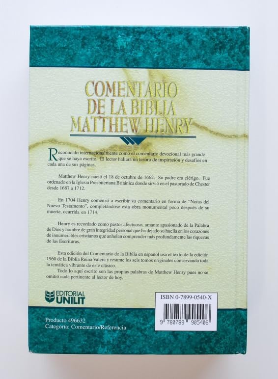 Comentario de la Biblia Matthew Henry (Spanish Edition) by Matthew Henry