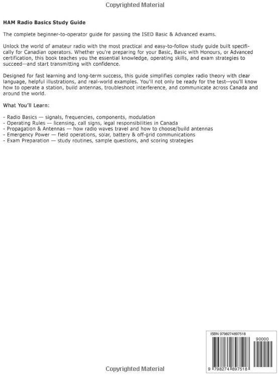 HAM Radio Study Guide Canada - Canadian Amateur Radio Basic Qualification Exam Prep - RAC Basic Qualification - Amateur Radio General Class (HAM Radio Canada) by Suburban Business Press