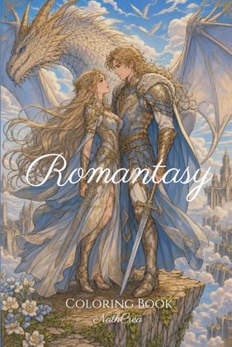 Romantasy: 50 Illustrations to Color by Nath Créa